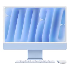 Apple iMac 24-inch M4 Chip 16GB RAM 256GB SSD 23.5" 4.5K Retina Blue macOS Sequoia