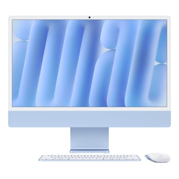 Apple iMac 24-inch M4 Chip 16GB RAM 256GB SSD 23.5" 4.5K Retina Blue macOS Sequoia
