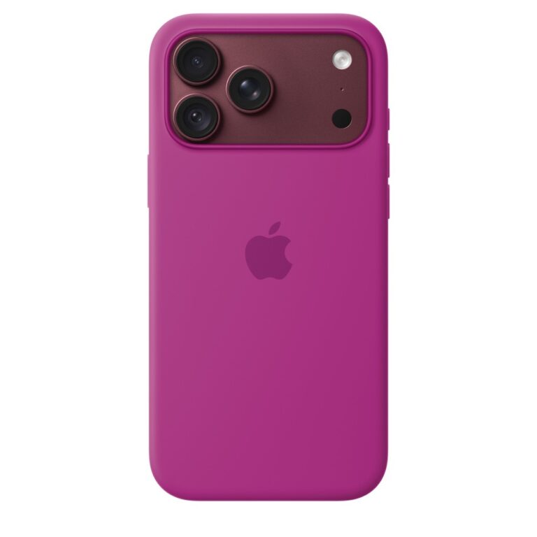 Apple iPhone 18 Pro Max Silicone Case with MagSafe in Magenta