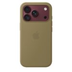 Apple iPhone 18 Pro Silicone Case with MagSafe and Wireless Charging - Olive