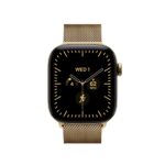 Apple Milanese Loop 42mm Smartwatch Band Stainless Steel Radiant Gold