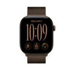 Apple Milanese Loop Watch Band for Apple Watch 46mm Stainless Steel Dark Bronze S/M