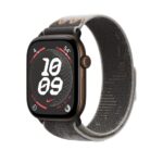 Apple Nike Sport Loop Band for Apple Watch 44mm 45mm 46mm 49mm Pavement Grey Nylon