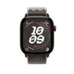 Apple Nike Sport Loop Band for Apple Watch 44mm 45mm 46mm 49mm Pavement Grey Nylon