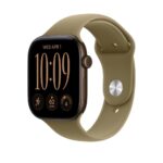 Apple Sport Band 46mm Olive Rubber S/M Size Compatible with Watch 44mm 45mm 46mm 49mm