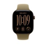 Apple Sport Band 46mm Olive Rubber S/M Size Compatible with Watch 44mm 45mm 46mm 49mm