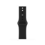 Apple Sport Band for Apple Watch 38mm 40mm 41mm 42mm Black Rubber M/L