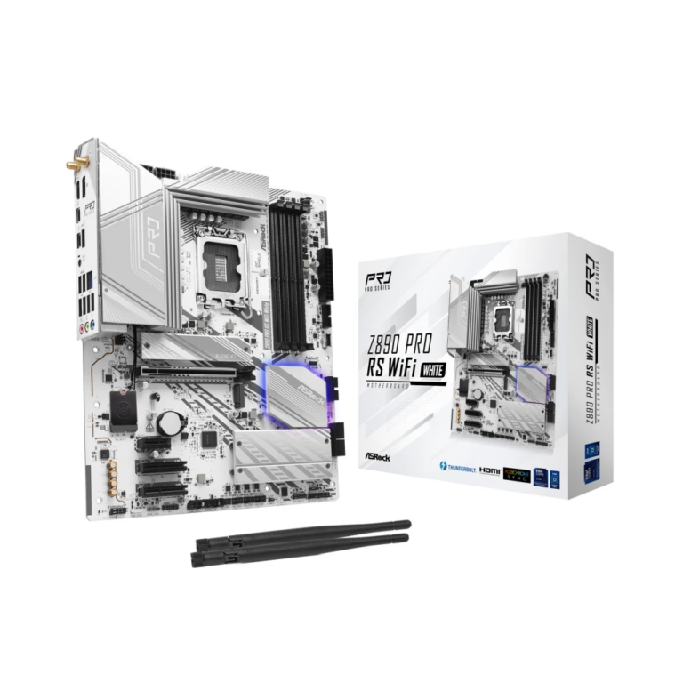 ASRock Z890 Pro RS WIFI Motherboard LGA 1851 Intel Z890 ATX DDR5 White