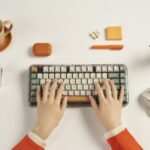 ASUS Jelly75 KD201 Mechanical Keyboard Wireless Wired 75% White Backlit Green Beige Orange