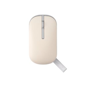 ASUS Marshmallow MD100 Wireless Mouse Bluetooth RF 1600 DPI 3 Buttons Ambidextrous Beige Green
