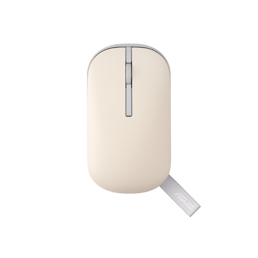 ASUS Marshmallow MD100 Wireless Mouse Bluetooth RF 1600 DPI 3 Buttons Ambidextrous Beige Green ASUS Marshmallow MD100 Wireless Mouse Bluetooth RF 1600 DPI 3 Buttons Ambidextrous Beige Green