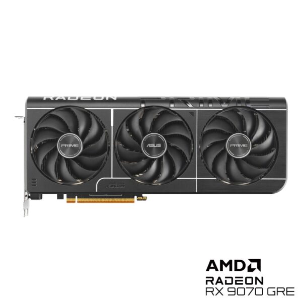 ASUS Prime Radeon RX 9070 GRE Graphics Card 12 GB GDDR6 VRAM 3 Fan Cooling PCI Express 5.0 HDMI 2.1b DisplayPort 2.1a