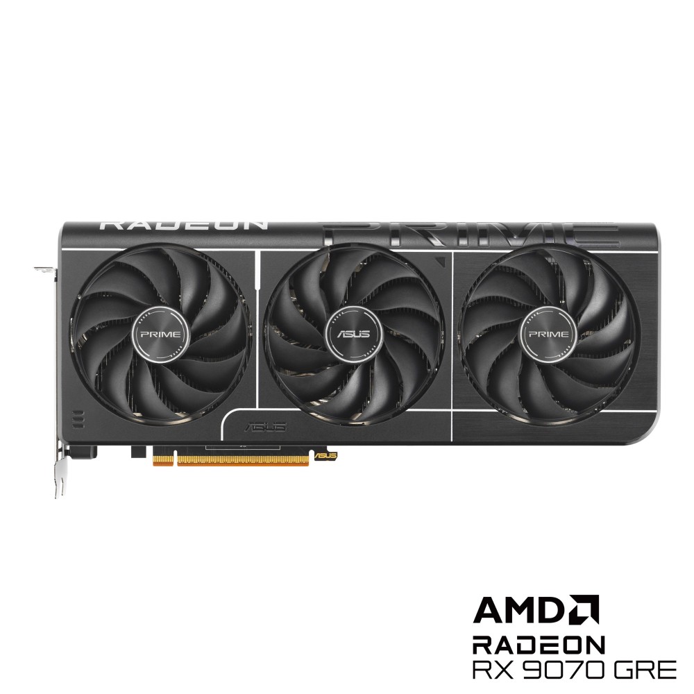 ASUS Prime Radeon RX 9070 GRE Graphics Card 12 GB GDDR6 VRAM 3 Fan Cooling PCI Express 5.0 HDMI 2.1b DisplayPort 2.1a ASUS Prime Radeon RX 9070 GRE Graphics Card 12 GB GDDR6 VRAM 3 Fan Cooling PCI Express 5.0 HDMI 2.1b DisplayPort 2.1a