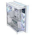 ASUS ROG Cronox GR801 Full Tower Gaming Case E-ATX Support 9.2" IPS Display ARGB Vertical GPU Mount Back Connect White