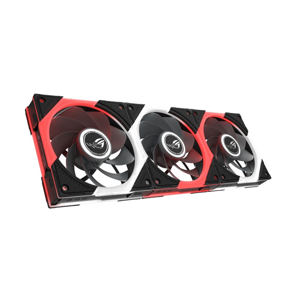 ASUS ROG Eurux GR120 ARGB Reverse Fan 120mm Triple Pack Black White ASUS ROG Eurux GR120 ARGB Reverse Fan 120mm Triple Pack Black White