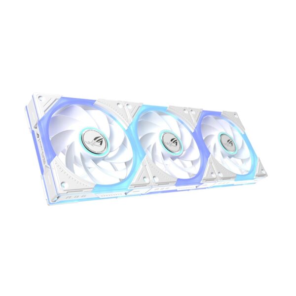 ASUS ROG Eurux GR120 ARGB Reverse Fan White 120mm 3 Pack 70 CFM 2200 RPM