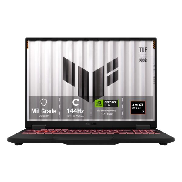 ASUS TUF Gaming A16 Laptop 16" WUXGA 144Hz Ryzen 7 260 16GB DDR5 1TB SSD RTX 5060 Windows 11 Home Grey