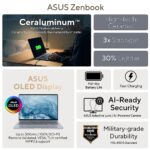 ASUS Zenbook 14 Laptop 14" WUXGA OLED Intel Core Ultra 9 386H 16 GB RAM 512 GB SSD Windows 11 Home Copilot+ PC Blue