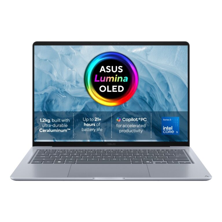 ASUS Zenbook 14 Laptop Intel Core Ultra 5 325 14" OLED 16GB 512GB SSD Windows 11 Home Arctic Blue