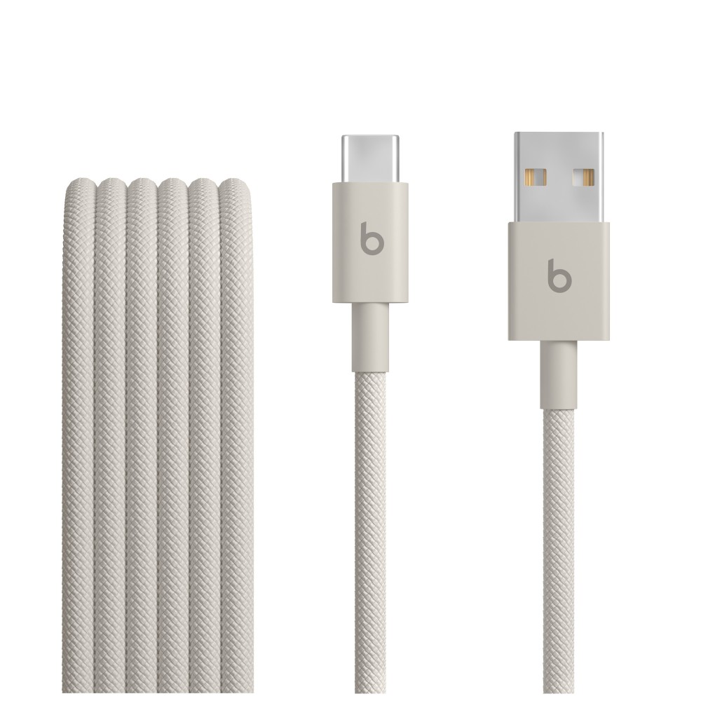 Beats USB-A to USB-C Cable 1.5 metre White Braided Fast Charging Beats USB-A to USB-C Cable 1.5 metre White Braided Fast Charging