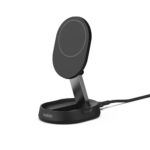 Belkin BoostCharge Pro Qi2 Wireless Charger Stand 15W Fast Charging for iPhone 15 14 13 12 Black with USB-C Cable