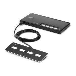 Belkin F1DN004MOD-KM-4 Secure Modular KVM Switch 4 Computer 8 Display USB Type-A Black NIAP Profile 4.0