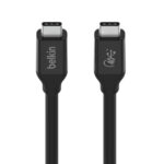Belkin INZ001bt0.8MBK USB4 Gen 3x2 USB-C to USB-C Cable 0.8m 40Gbps 100W Power Delivery Black
