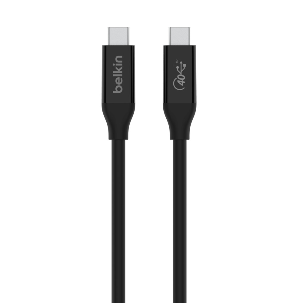 Belkin INZ001bt0.8MBK USB4 Gen 3x2 USB-C to USB-C Cable 0.8m 40Gbps 100W Power Delivery Black Belkin INZ001bt0.8MBK USB4 Gen 3x2 USB-C to USB-C Cable 0.8m 40Gbps 100W Power Delivery Black