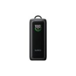 Belkin Power Bank 22000 mAh Black with Retractable USB-C Cable 120W Fast Charging Built-in Display 3 Device Output