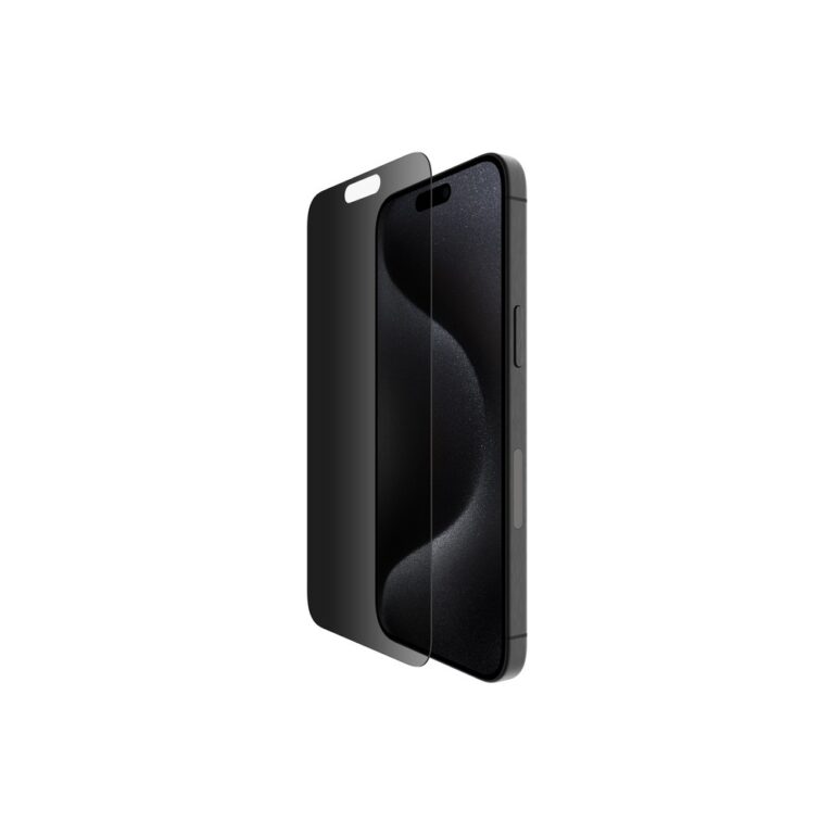 Belkin ScreenForce InvisiGlass Privacy Protector for iPhone 16 Pro Max 6.9" Tempered Film 60% Recycled