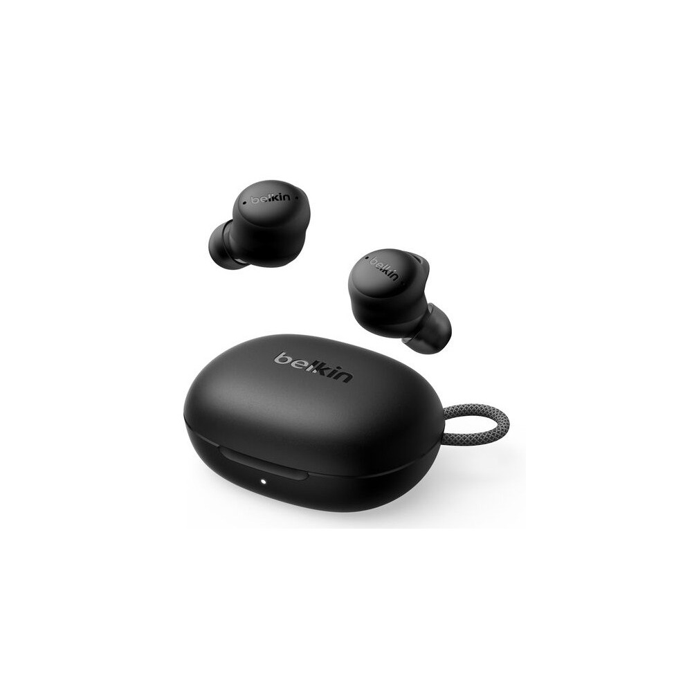 Belkin SoundForm Isolate Wireless Bluetooth In-ear Headphones with Active Noise Cancelling IPX5 and Built-in Microphone Black Belkin SoundForm Isolate Wireless Bluetooth In-ear Headphones with Active Noise Cancelling IPX5 and Built-in Microphone Black