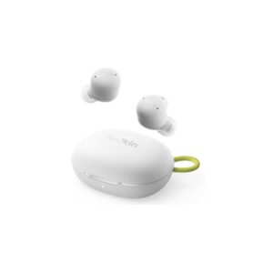 Belkin SoundForm Isolate Wireless In-ear Headphones Active Noise Cancelling Bluetooth Built-in Microphone Grey