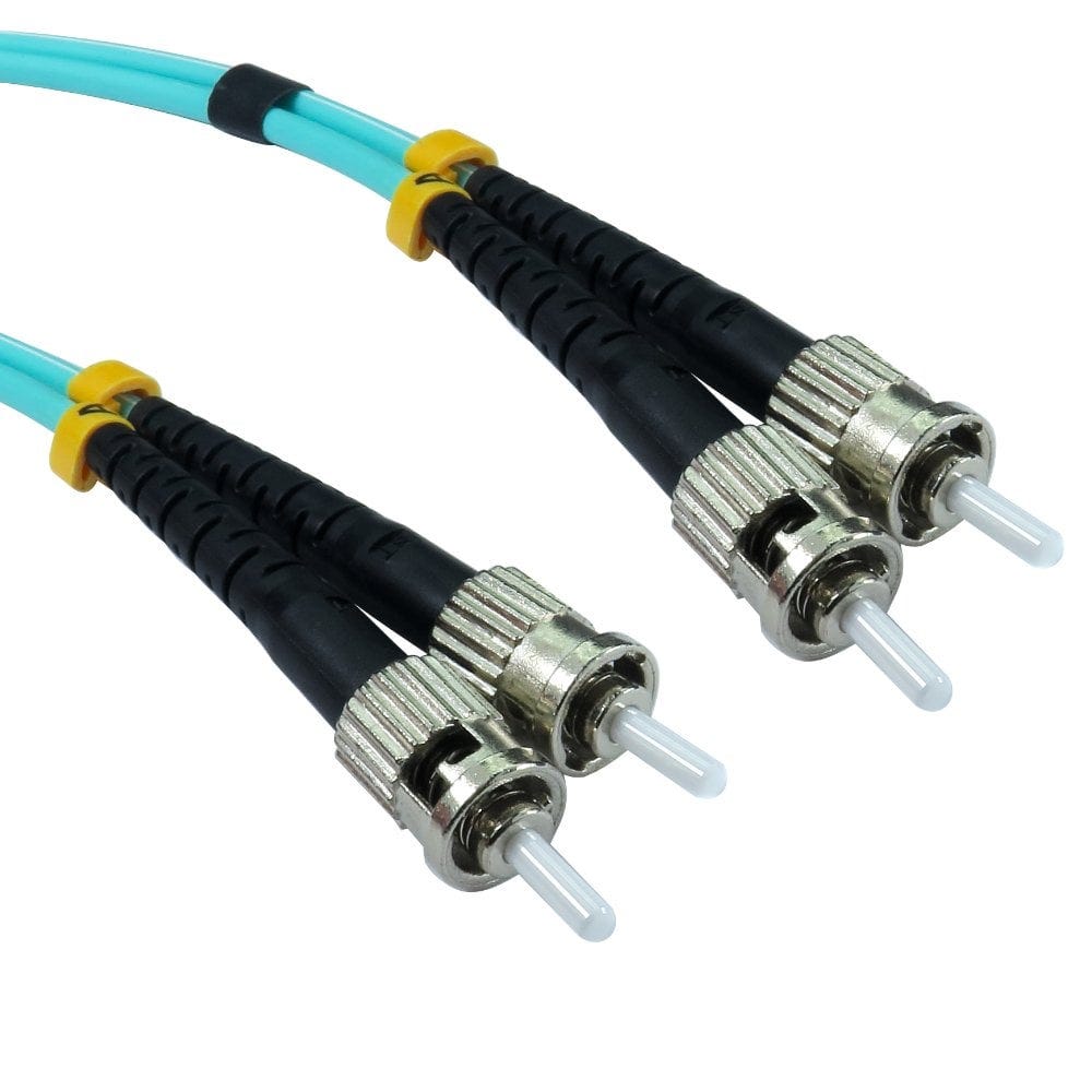 Cables Direct 3 Metre ST to ST OM4 Multi-Mode Fibre Cable Cables Direct 3 Metre ST to ST OM4 Multi-Mode Fibre Cable