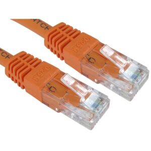 Cables Direct Cat6 Ethernet Cable 1.5m RJ-45 to RJ-45 Male Orange U/UTP