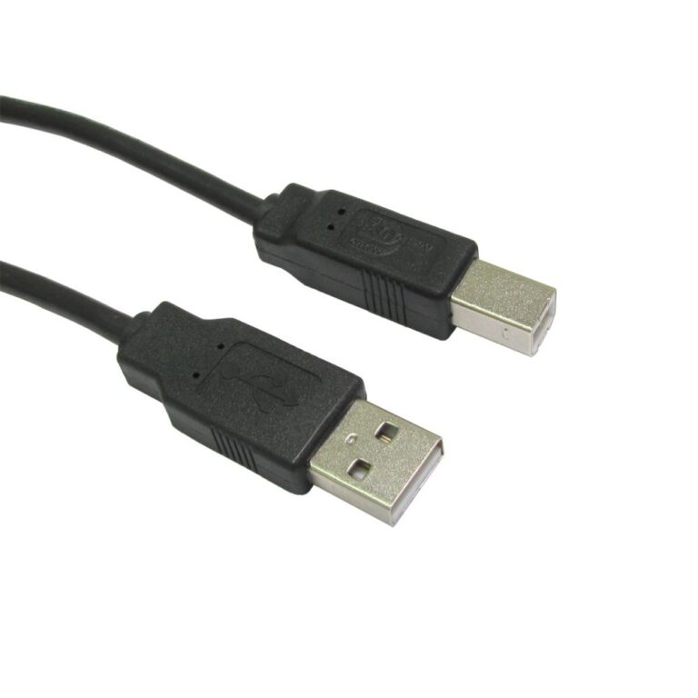 Cables Direct CDL-102 USB 2.0 Cable USB A to USB B Male to Male 1 metre Black
