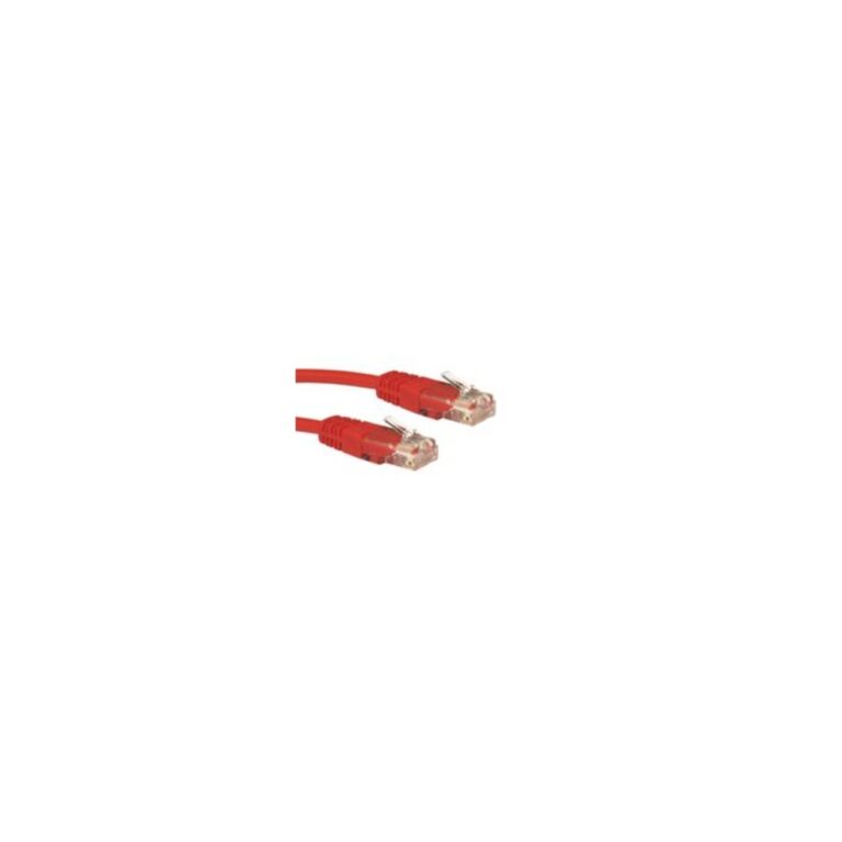 Cables Direct URT-600-HR Cat5e Network Cable RJ-45 to RJ-45 0.25m Red U/UTP