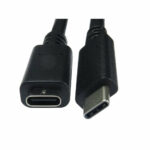 Cables Direct USB3C-901EXT USB-C to USB-C Extension Cable 1m USB 3.2 Gen 1 10 Gbps 100W PD Black