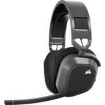 Corsair CA-9011295-EU Headset Wireless Bluetooth Gaming with Dolby Atmos and Noise Cancelling Microphone Black