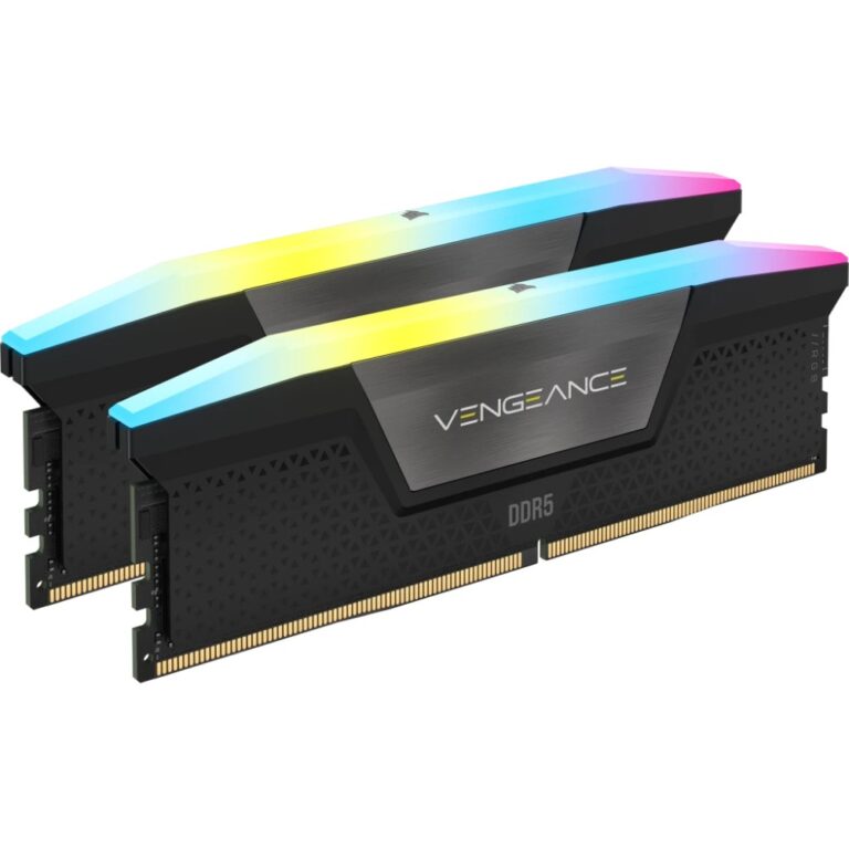 Corsair Vengeance RGB DDR5 Memory 32GB 2 x 16GB 6000MHz Black