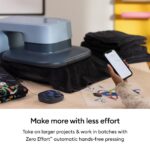 Cricut AutoPress 2 Heat Press 15 x 15 Inch Blue with Bluetooth Connectivity and Customisable Settings