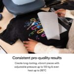 Cricut AutoPress 2 Heat Press 15 x 15 Inch Blue with Bluetooth Connectivity and Customisable Settings