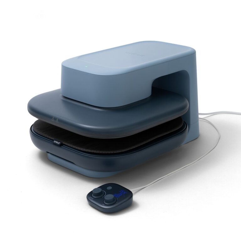 Cricut AutoPress 2 Heat Press 15 x 15 Inch Blue with Bluetooth Connectivity and Customisable Settings