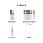 Cricut Materials Starter Bundle Heat Transfer Vinyl and Smart Iron-On 8 Rolls with Tape and Weeding Tool for Explore Maker