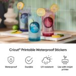 Cricut Printable Vinyl Sticker Set A4 Waterproof White 36 Sheets Compatible with Maker Explore Joy Venture Cutting Machines