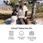 Cricut Smart Iron-On™ Matless Heat Transfer Vinyl Roll Black Glossy 483mm Width for Cricut Maker 3 4 Explore 3 4 Venture