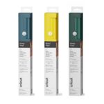 Cricut Smart Vinyl Matless Permanent Vinyl 13 in x 36 in 3 Pack Forrest Green Yellow Deep Seafoam Optimised for Cricut