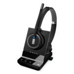 EPOS IMPACT SDW 5066T Wireless DECT Headset Microsoft Teams Certified Binaural with Noise Cancelling Microphone Black