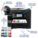 Epson EcoTank ET-5855 All-in-One Inkjet Printer Black Wi-Fi Ethernet Duplex Print Scan Copy Fax 25 ppm 4.29 Inch Touchscreen