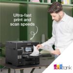 Epson EcoTank ET-5855 All-in-One Inkjet Printer Black Wi-Fi Ethernet Duplex Print Scan Copy Fax 25 ppm 4.29 Inch Touchscreen
