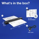 Epson WorkForce ES-60W Handheld Scanner Black Wi-Fi USB 2.0 600 DPI A4 4 sec/page 300 Daily Duty Cycle